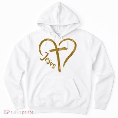 Jesus Cross Heart Christianity Hoodie