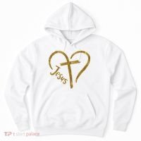 Jesus Cross Heart Christianity Hoodie thumb 0