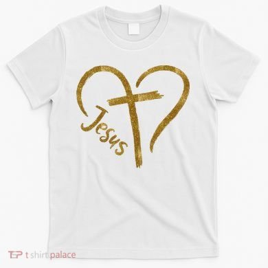 Jesus Cross Heart Christianity T-Shirt