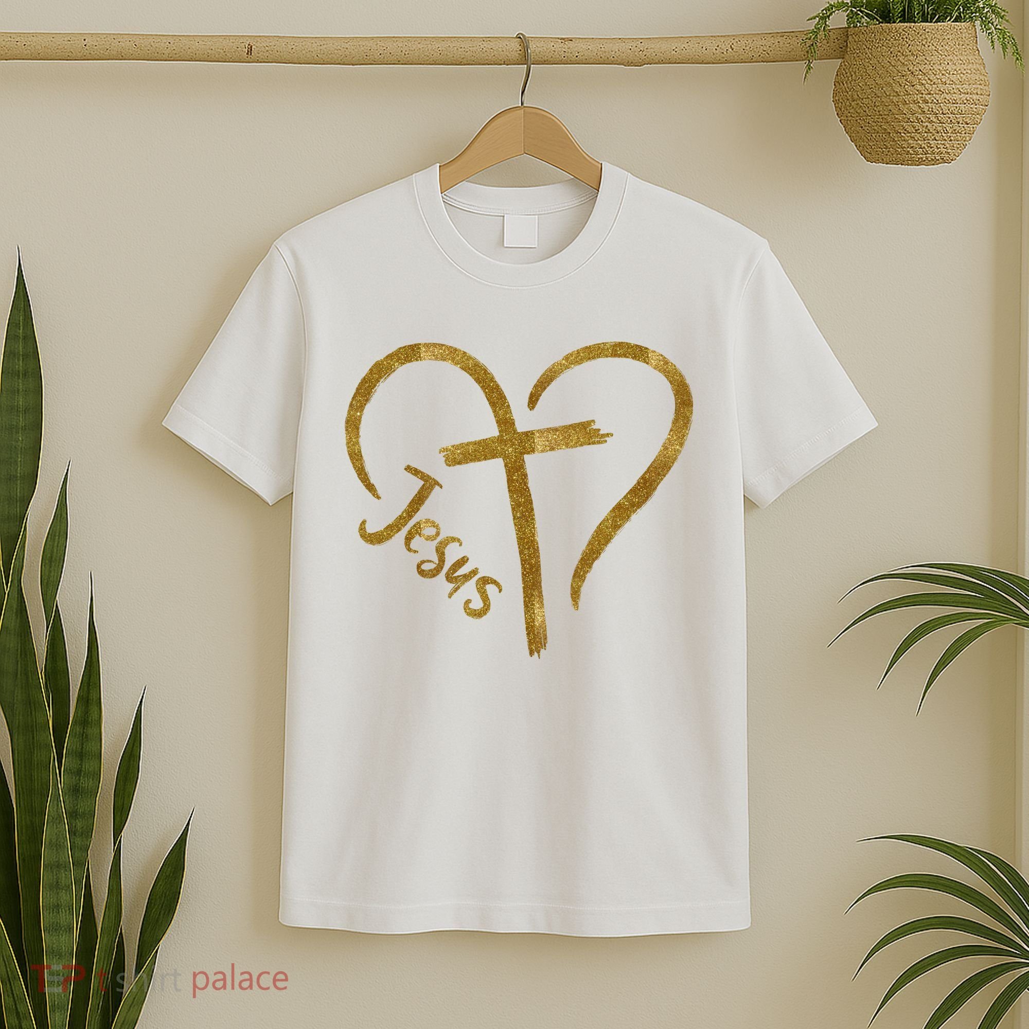 Jesus Cross Heart Christianity T-Shirt