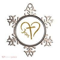 Jesus Cross Heart Christianity Ornament thumb 0