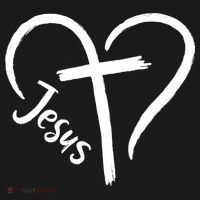 Jesus Cross Heart Sweatshirt thumb 3