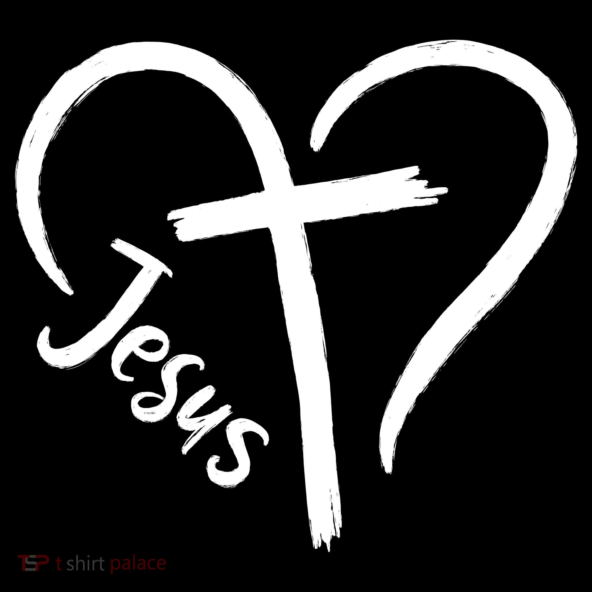 Jesus Cross Heart Women's Hoodie