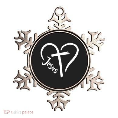 Jesus Cross Heart Ornament