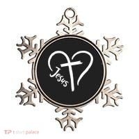 Jesus Cross Heart Ornament thumb 0