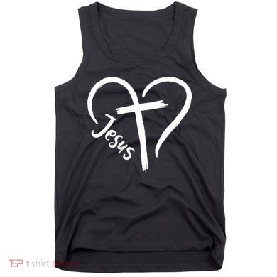 Jesus Cross Heart Tank Top