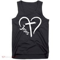Jesus Cross Heart Tank Top thumb 0