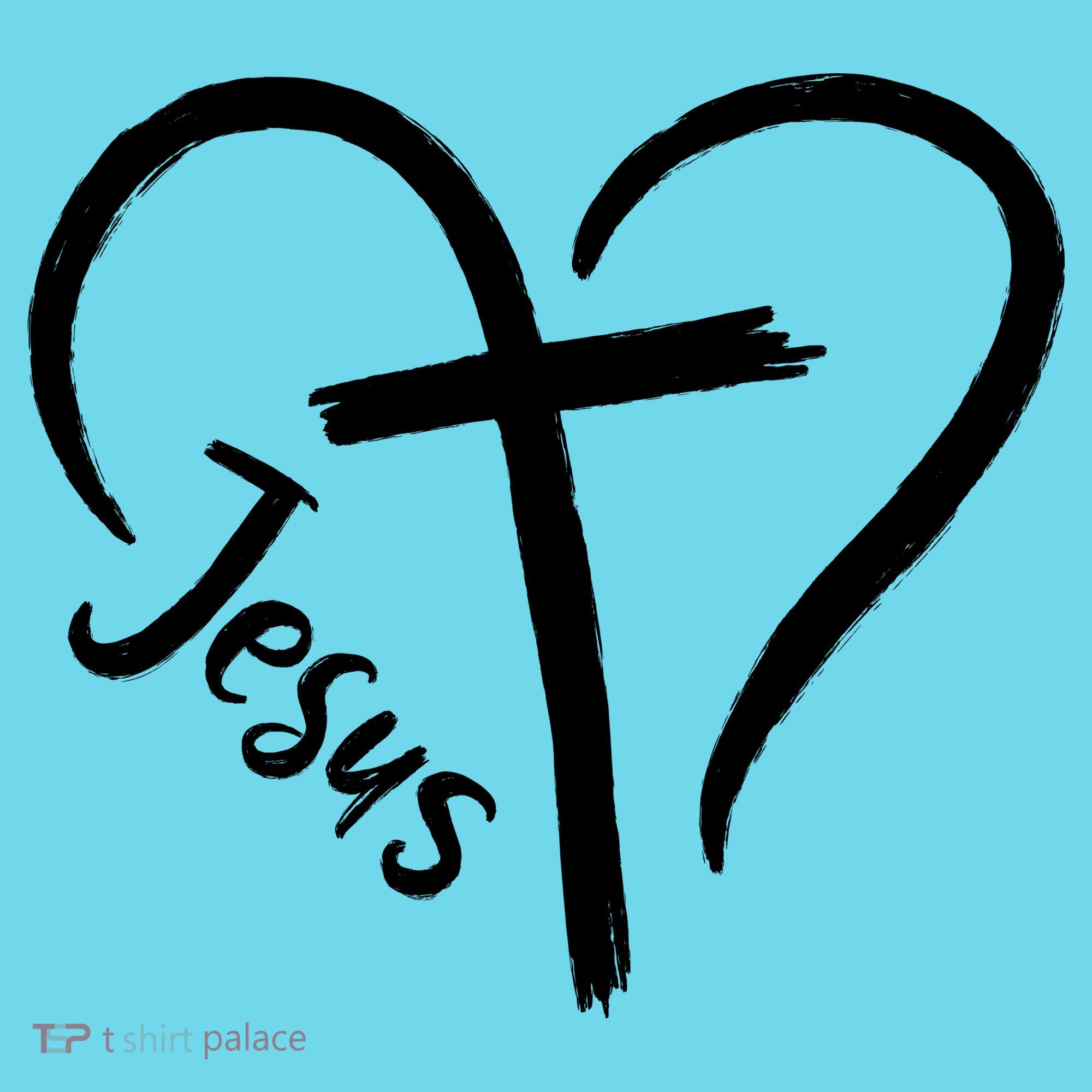 Jesus Cross Heart Long Sleeve Shirt