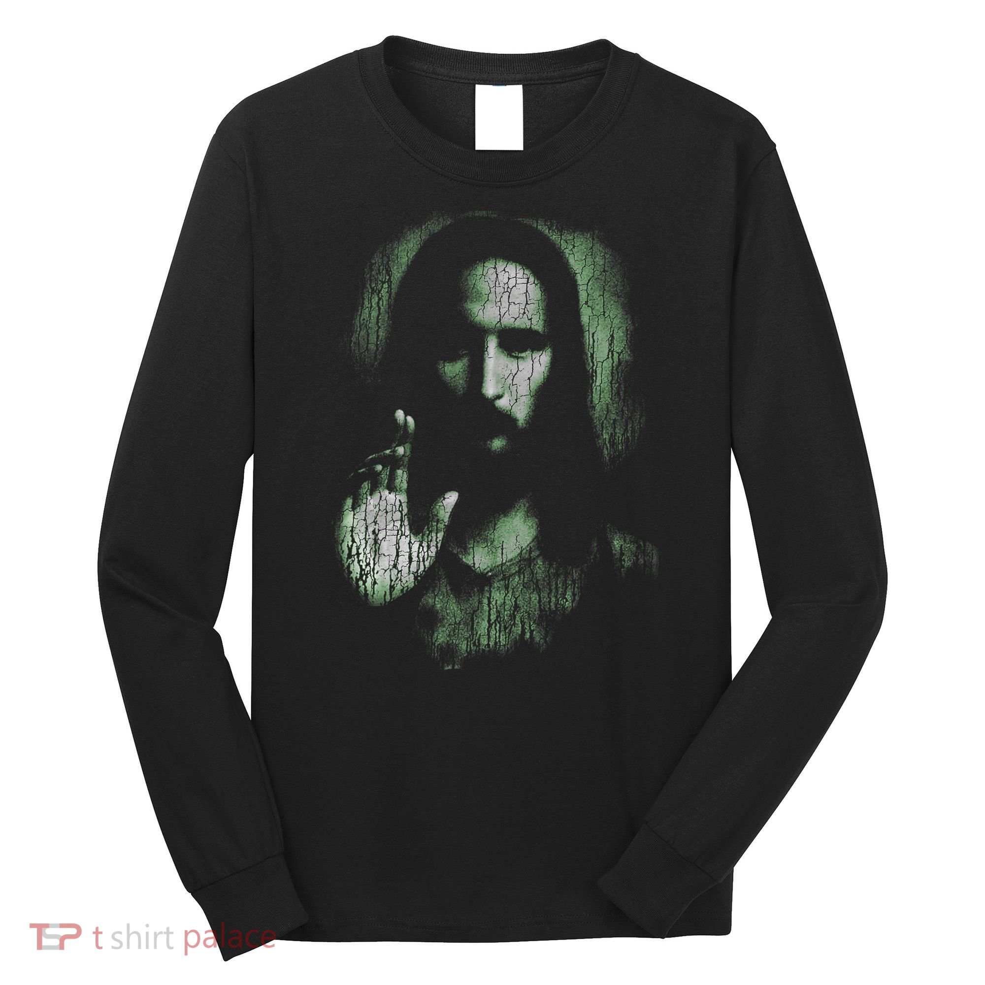 Jesus Christ Holy Face Blessing Christian Faith  Long Sleeve Shirt
