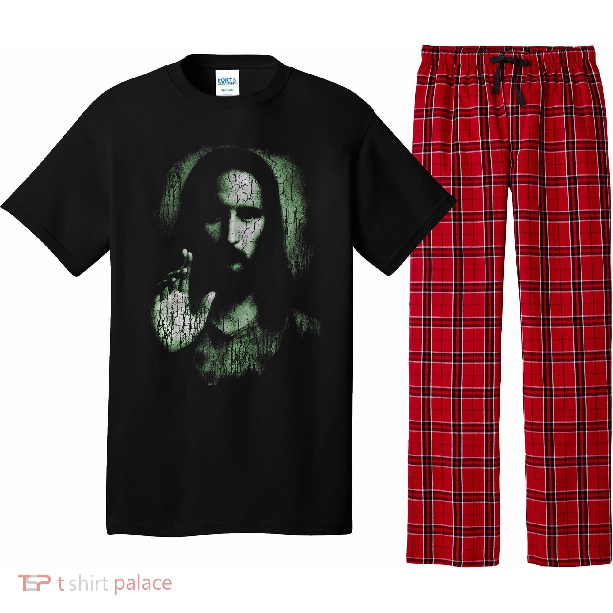 Jesus Christ Holy Face Blessing Christian Faith  Pajama Set
