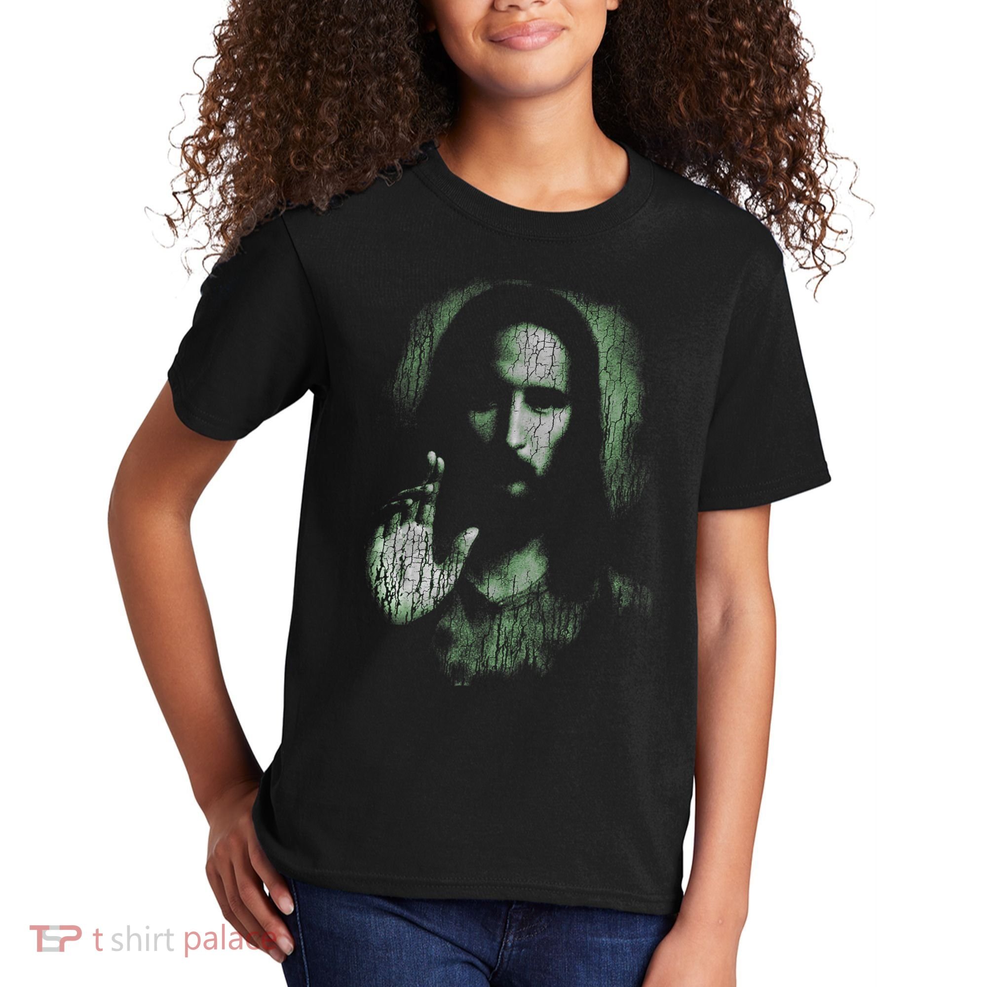 Jesus Christ Holy Face Blessing Christian Faith  Kids T-Shirt