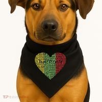 Juneteenth Celebrate Heart Black History USA-Made Doggie Bandana thumb 1