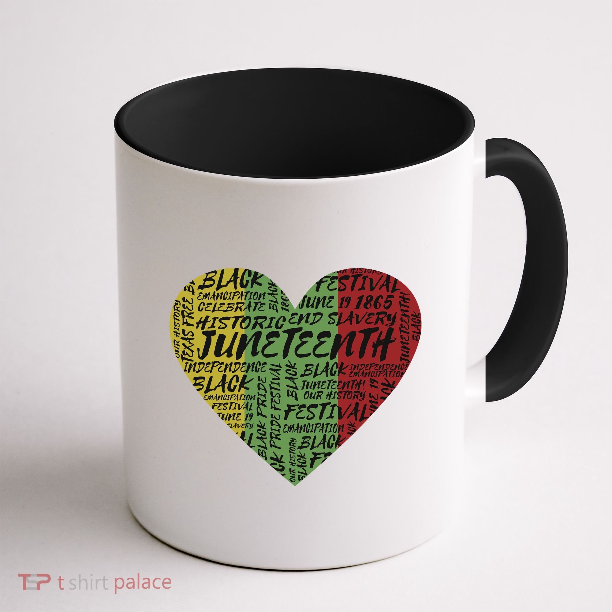 Juneteenth Celebrate Heart Black History Coffee Mug