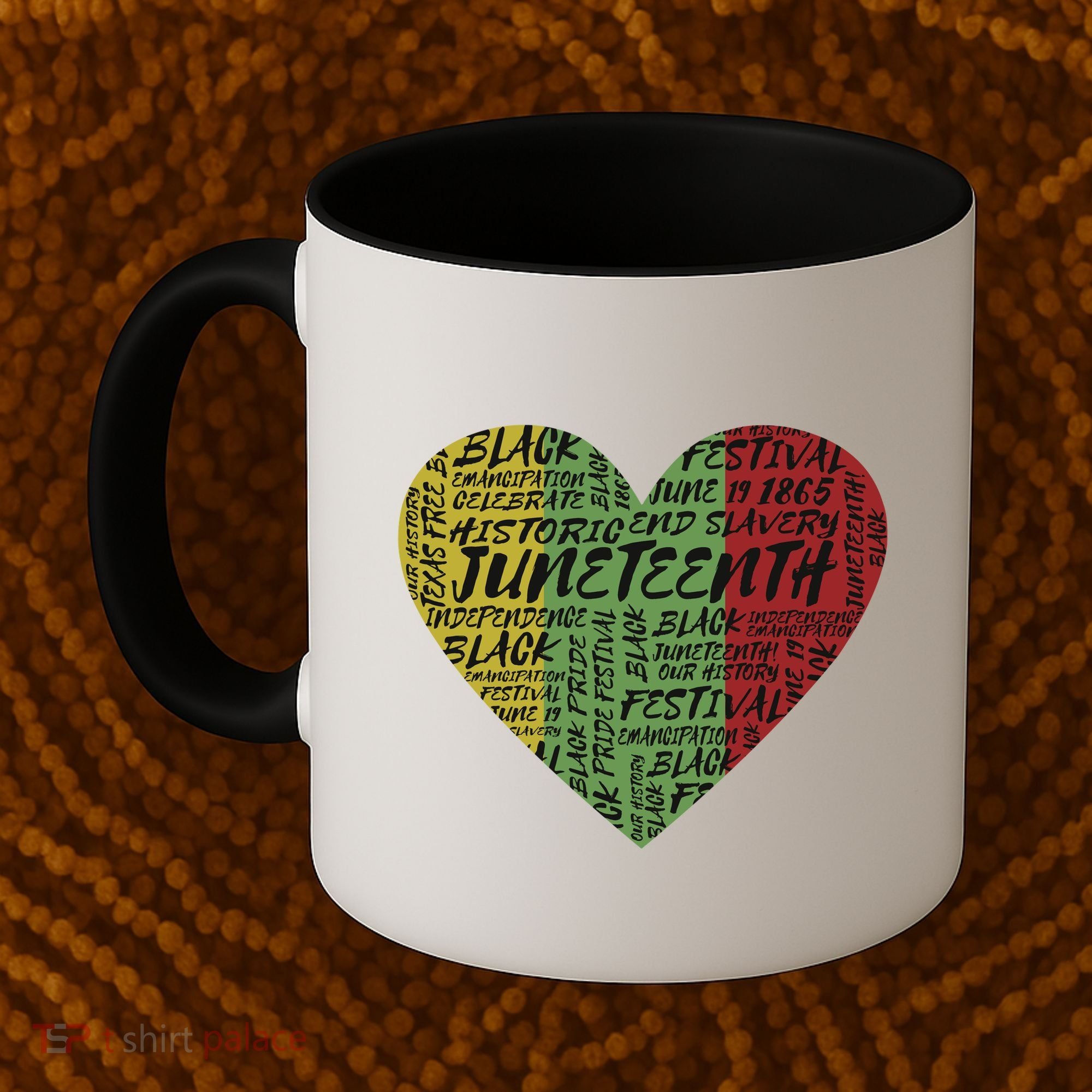 Juneteenth Celebrate Heart Black History Coffee Mug