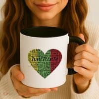 Juneteenth Celebrate Heart Black History Coffee Mug thumb 3