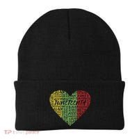 Juneteenth Celebrate Heart Black History Beanie thumb 0