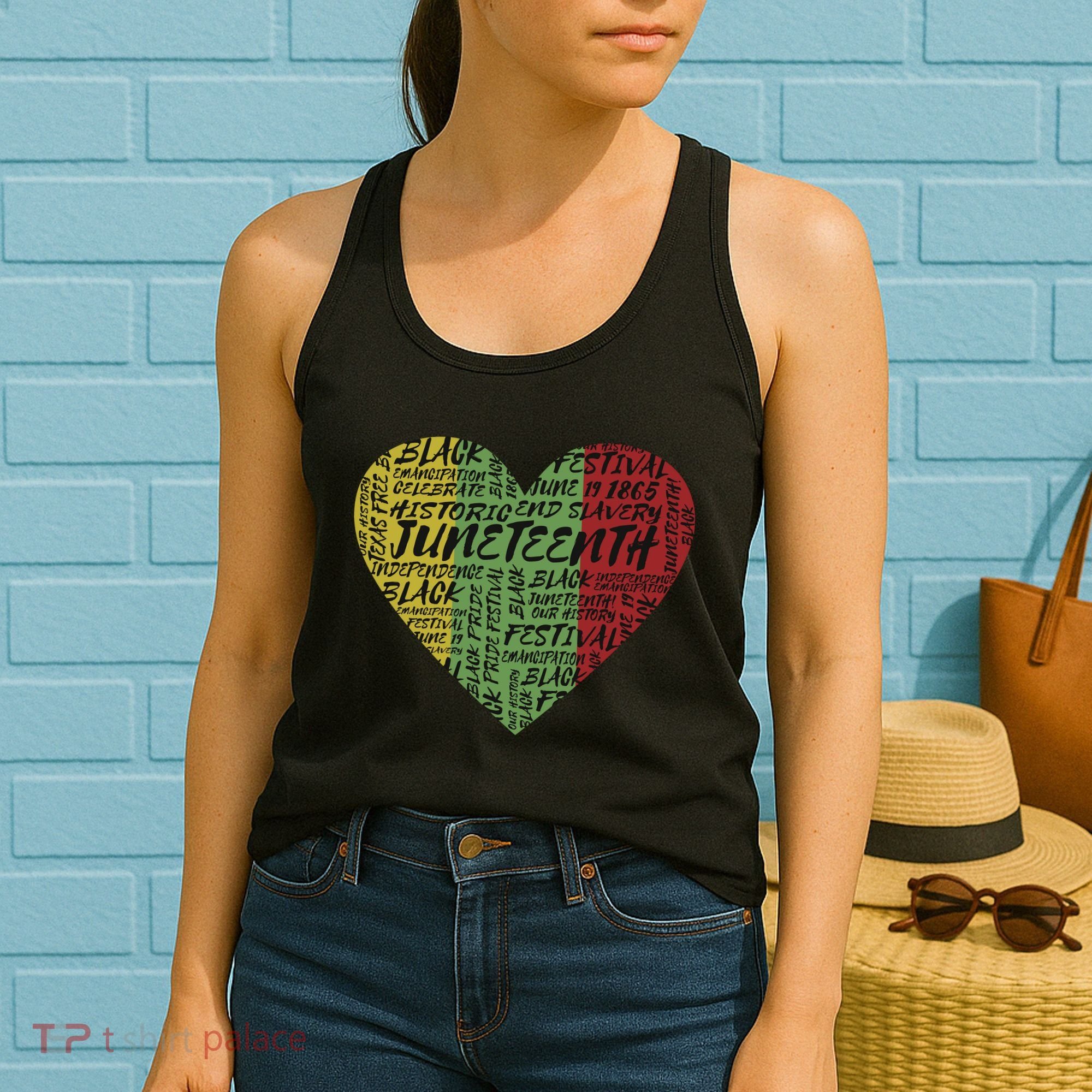 Juneteenth Celebrate Heart Black History Women's Tank Top