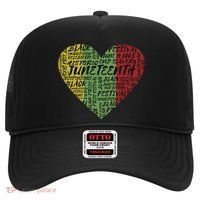 Juneteenth Celebrate Heart Black History Hat thumb 0