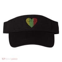 Juneteenth Celebrate Heart Black History Visor thumb 0