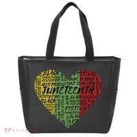 Juneteenth Celebrate Heart Black History Tote Bag thumb 0