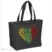 Juneteenth Celebrate Heart Black History Tote Bag thumb 2