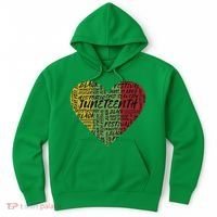 Juneteenth Celebrate Heart Black History Hoodie thumb 0
