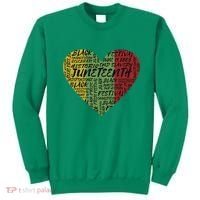 Juneteenth Celebrate Heart Black History Sweatshirt thumb 0