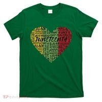 Juneteenth Celebrate Heart Black History T-Shirt thumb 0