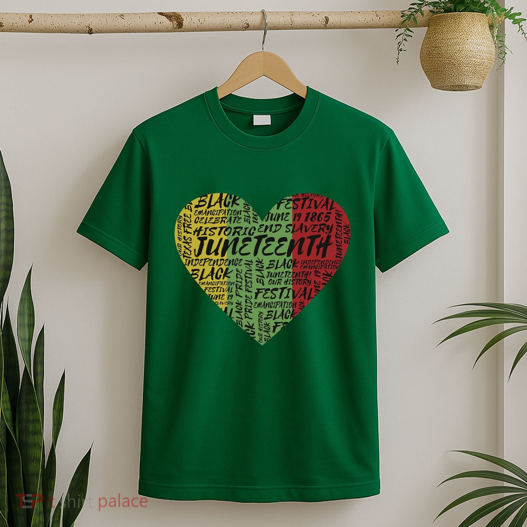 Juneteenth Celebrate Heart Black History T-Shirt