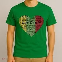 Juneteenth Celebrate Heart Black History T-Shirt thumb 3