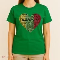 Juneteenth Celebrate Heart Black History T-Shirt thumb 4