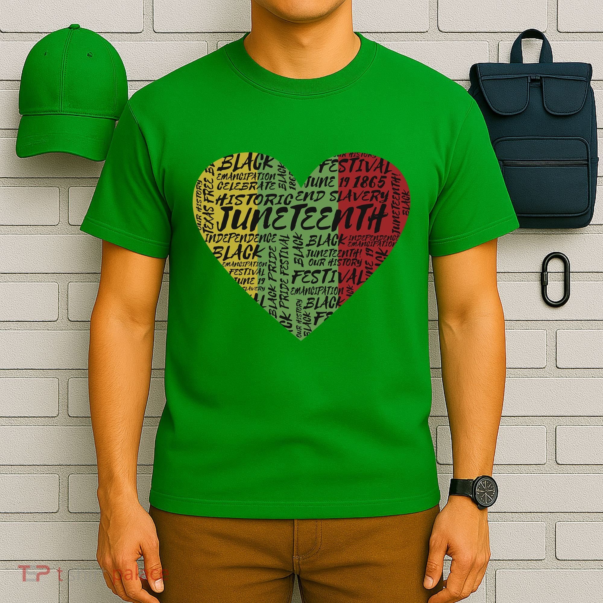 Juneteenth Celebrate Heart Black History T-Shirt