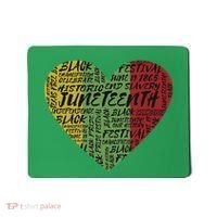 Juneteenth Celebrate Heart Black History Mousepad thumb 0