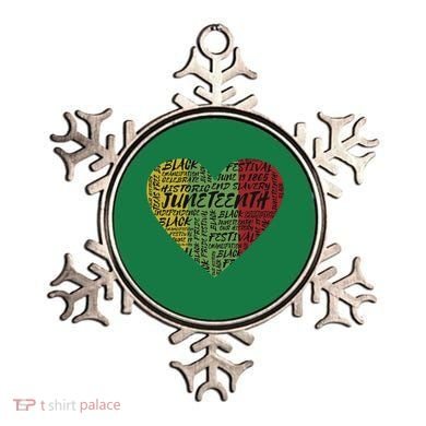 Juneteenth Celebrate Heart Black History Ornament