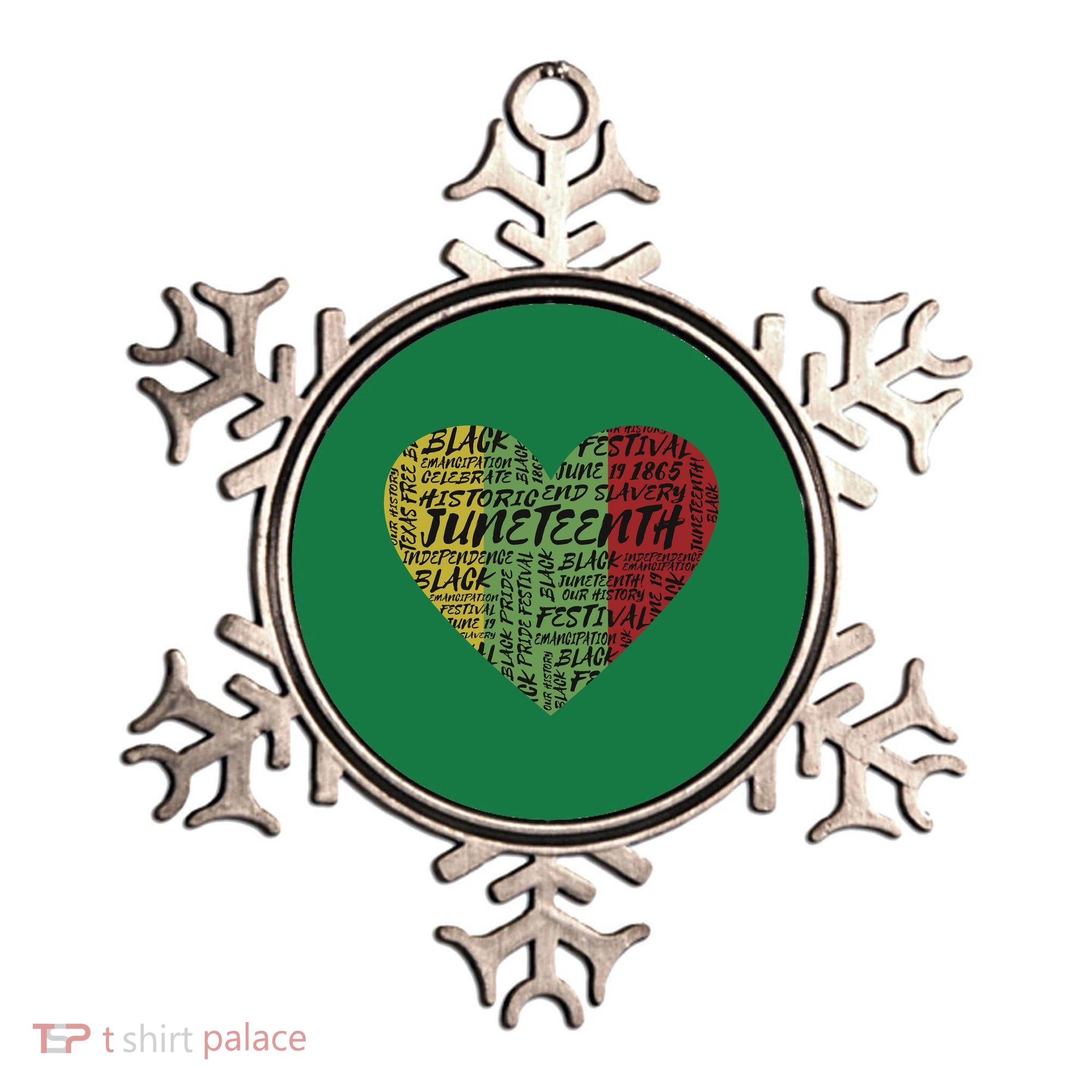 Juneteenth Celebrate Heart Black History Ornament