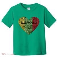 Juneteenth Celebrate Heart Black History Toddler T-Shirt thumb 0