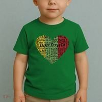Juneteenth Celebrate Heart Black History Toddler T-Shirt thumb 2