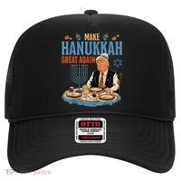 Jewish Celebrate Hanukkah Great Again President Trump Hat thumb 0
