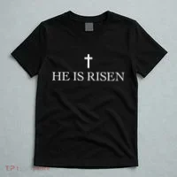 Jesus Christian He Is Risen T-Shirt thumb 5