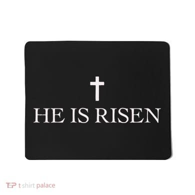 Jesus Christian He Is Risen Mousepad