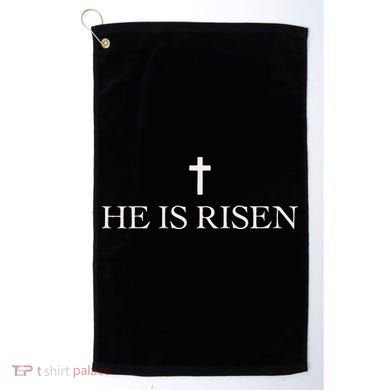 Jesus Christian He Is Risen Golf Towel