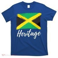 Jamaica Caribbean Heritage Flag Proud Caribbean Jamaican Dna Funny Gift T-Shirt thumb 0