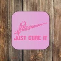 Just Cure It Breast Cancer Coaster thumb 0