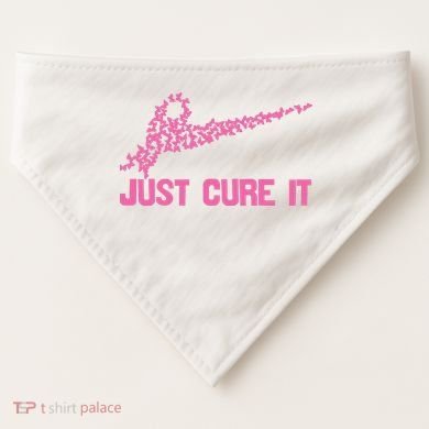 Just Cure It Breast Cancer USA-Made Doggie Bandana