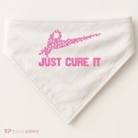 Just Cure It Breast Cancer USA-Made Doggie Bandana thumb 0