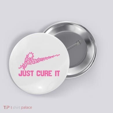 Just Cure It Breast Cancer Button