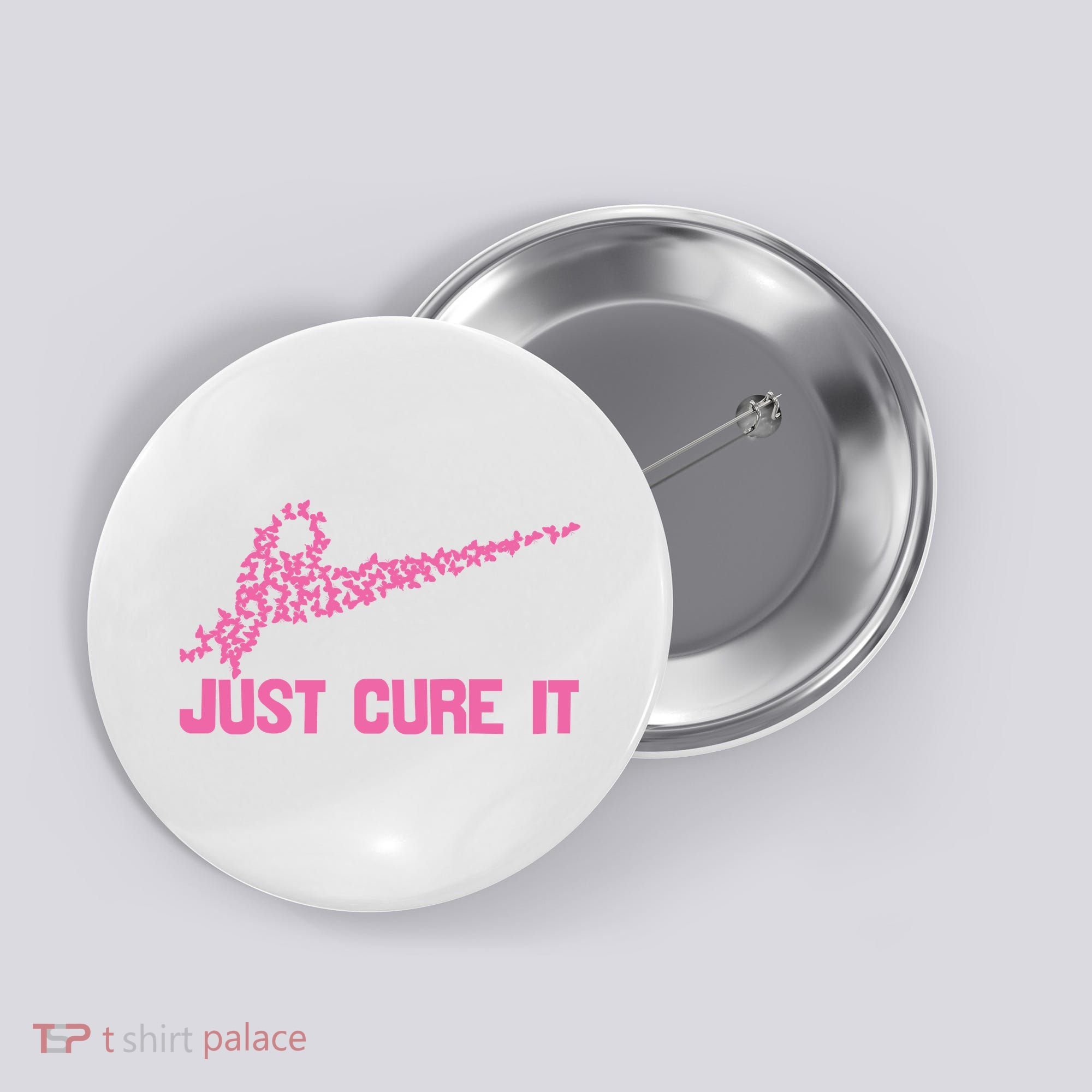 Just Cure It Breast Cancer Button