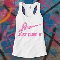 Just Cure It Breast Cancer Women's Tank Top thumb 3