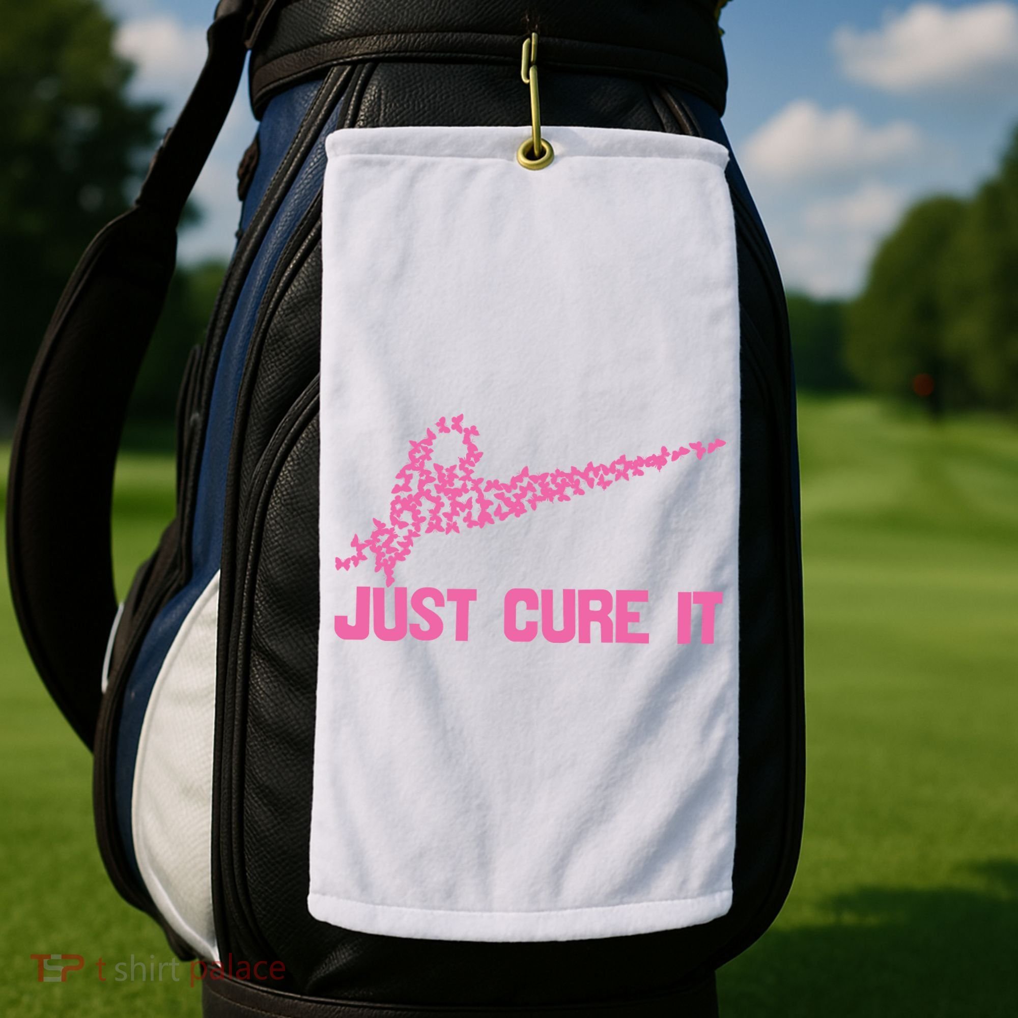 Just Cure It Breast Cancer Golf Towel