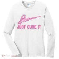 Just Cure It Breast Cancer Women's Long Sleeve Shirt thumb 0